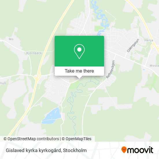 Gislaved kyrka kyrkogård map