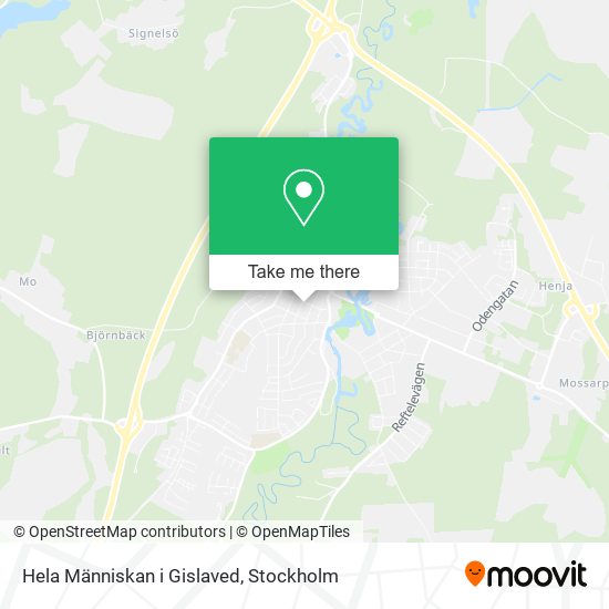 Hela Människan i Gislaved map