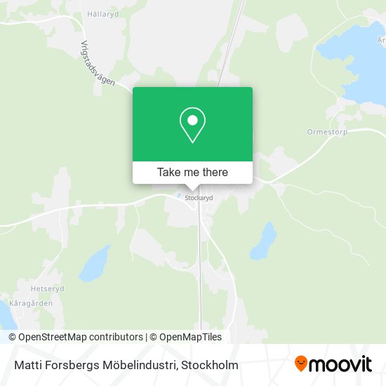 Matti Forsbergs Möbelindustri map
