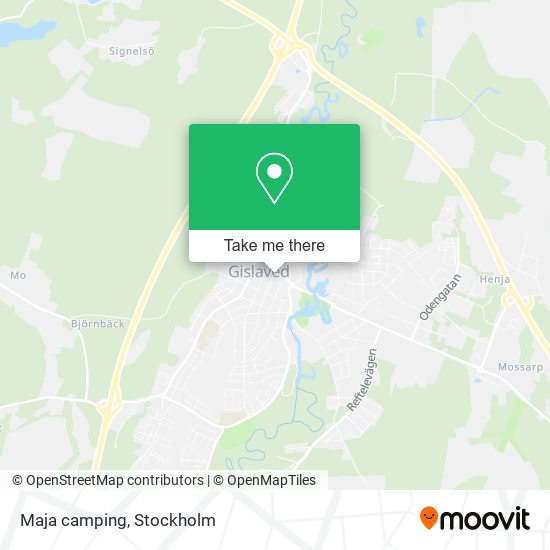 Maja camping map