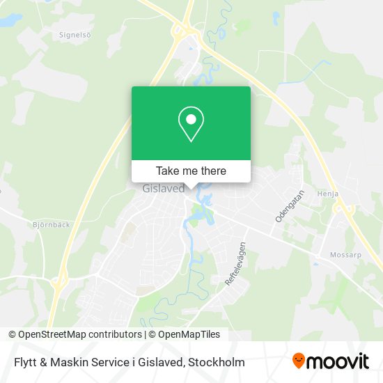 Flytt & Maskin Service i Gislaved map