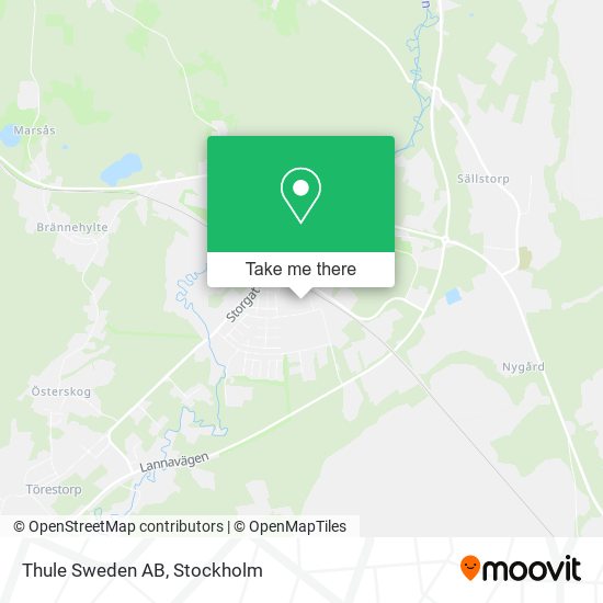 Thule Sweden AB map