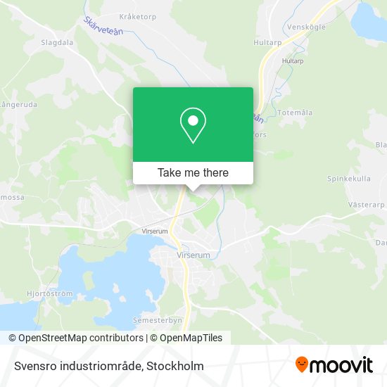Svensro industriområde map