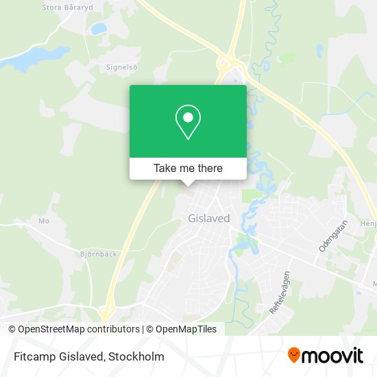 Fitcamp Gislaved map