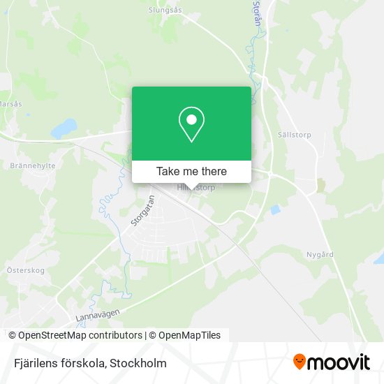 Fjärilens förskola map