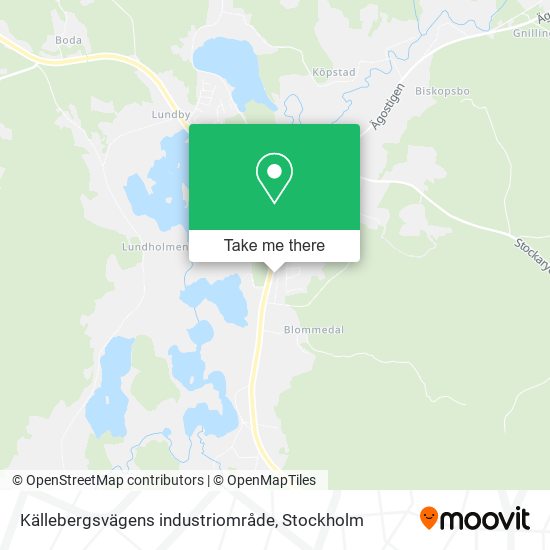 Källebergsvägens industriområde map