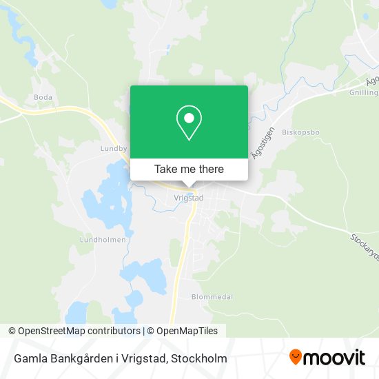 Gamla Bankgården i Vrigstad map