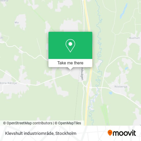 Klevshult industriområde map
