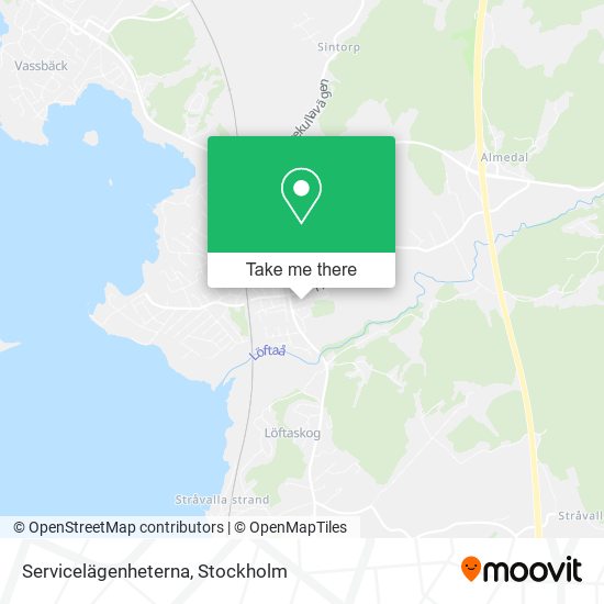 Servicelägenheterna map