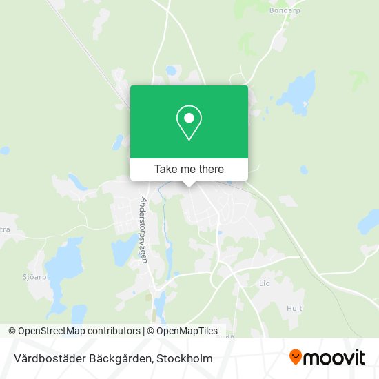 Vårdbostäder Bäckgården map