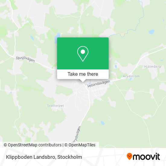 Klippboden Landsbro map