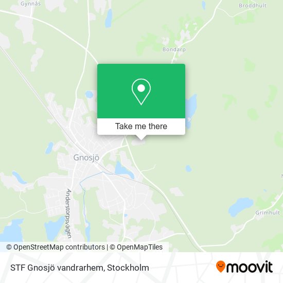 STF Gnosjö vandrarhem map