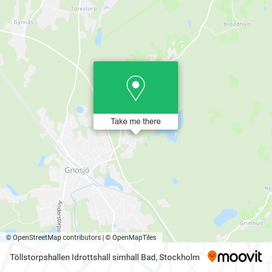 Töllstorpshallen Idrottshall simhall Bad map