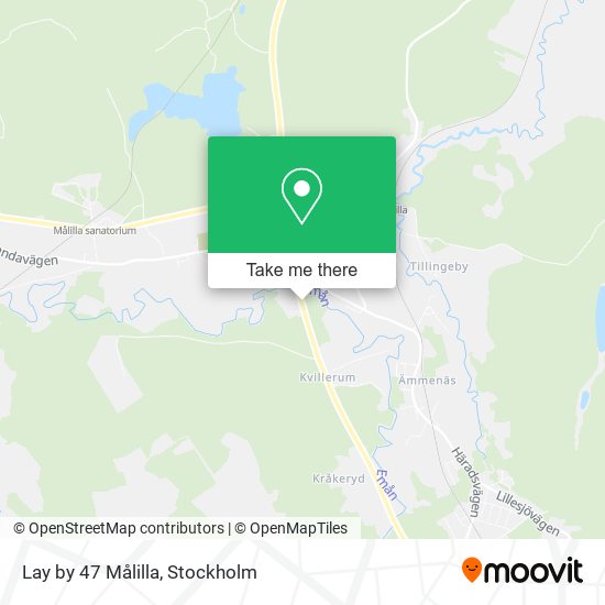 Lay by 47 Målilla map
