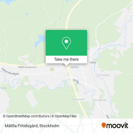 Målilla Fritidsgård map