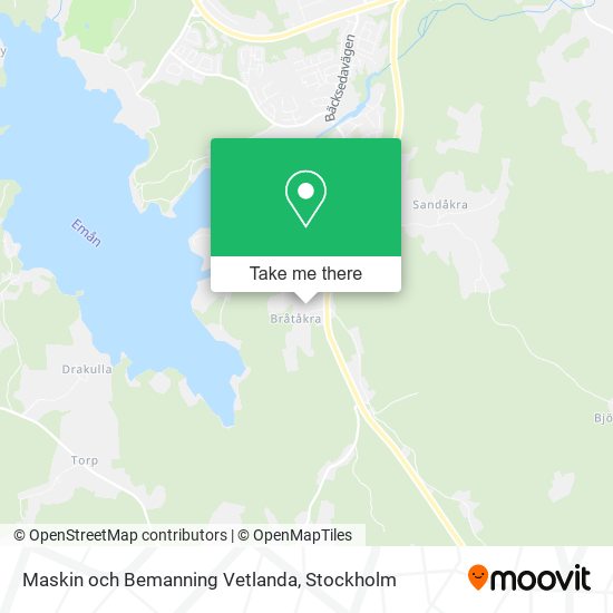 Maskin och Bemanning Vetlanda map