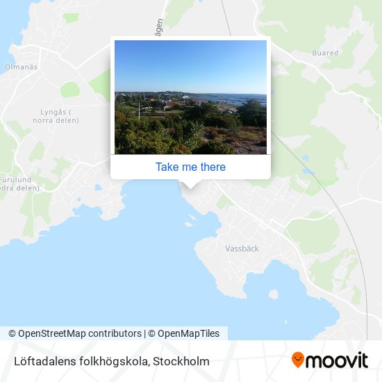 Löftadalens folkhögskola map