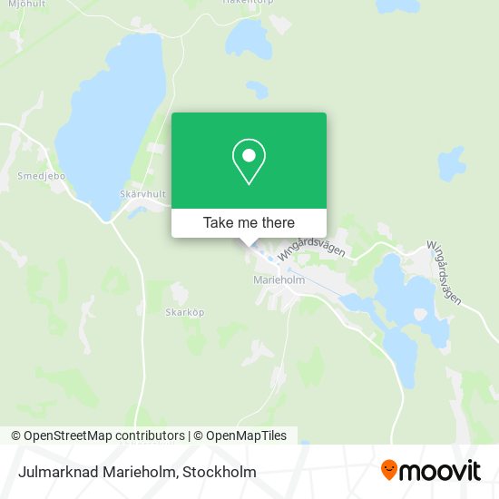 Julmarknad Marieholm map
