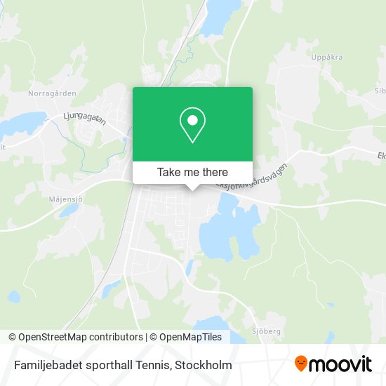 Familjebadet sporthall Tennis map