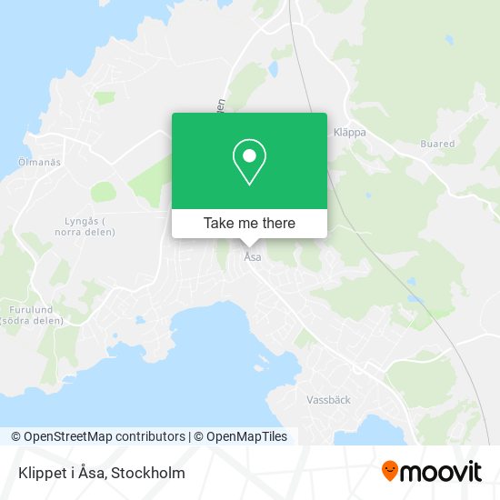 Klippet i Åsa map