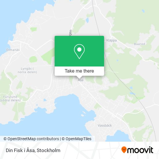 Din Fisk i Åsa map