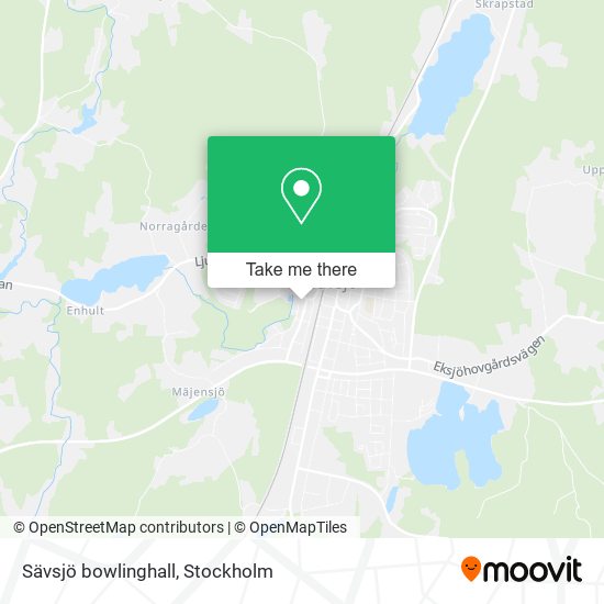 Sävsjö bowlinghall map