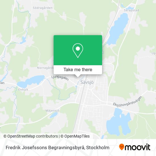 Fredrik Josefssons Begravningsbyrå map