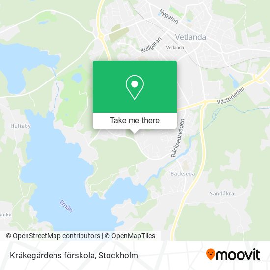 Kråkegårdens förskola map