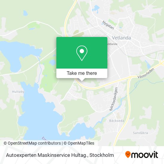 Autoexperten Maskinservice Hultag. map