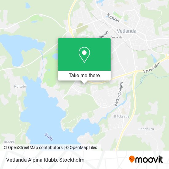 Vetlanda Alpina Klubb map