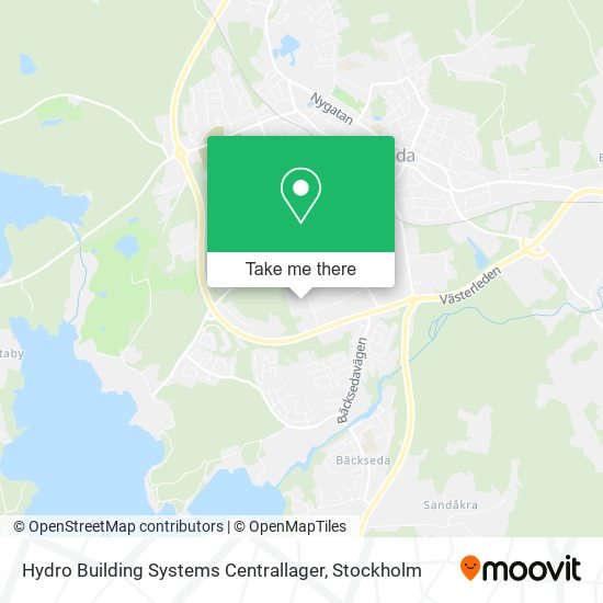 Hydro Building Systems Centrallager map