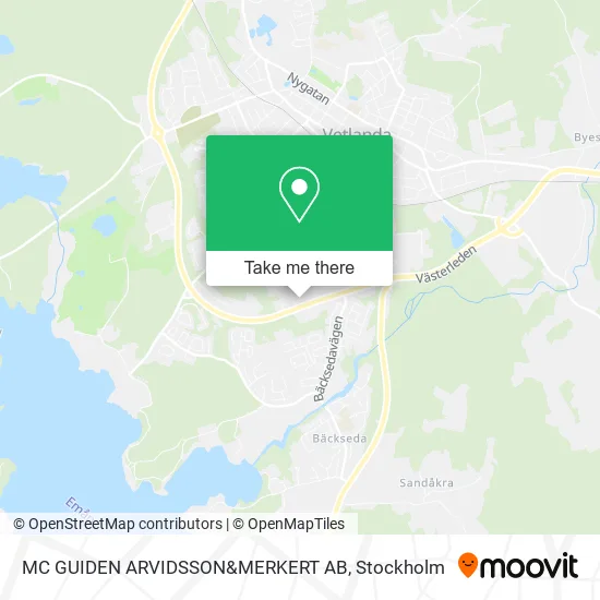 MC GUIDEN ARVIDSSON&MERKERT AB map