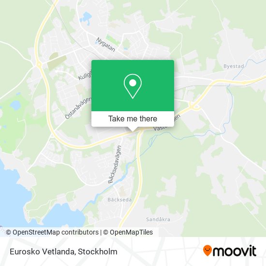 Eurosko Vetlanda map