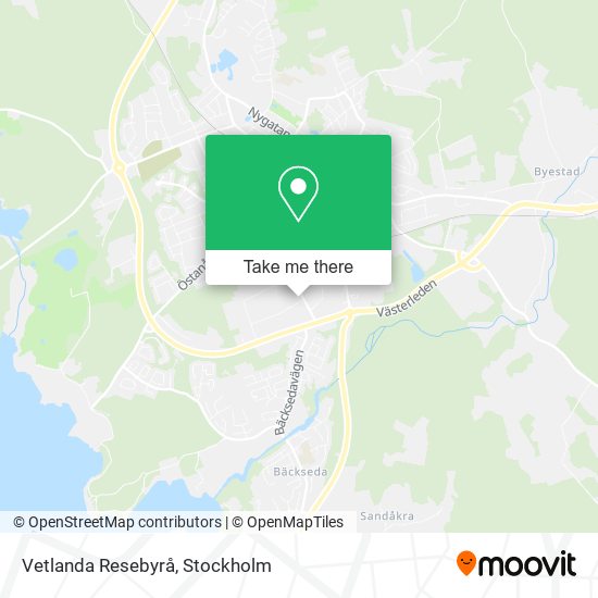 Vetlanda Resebyrå map