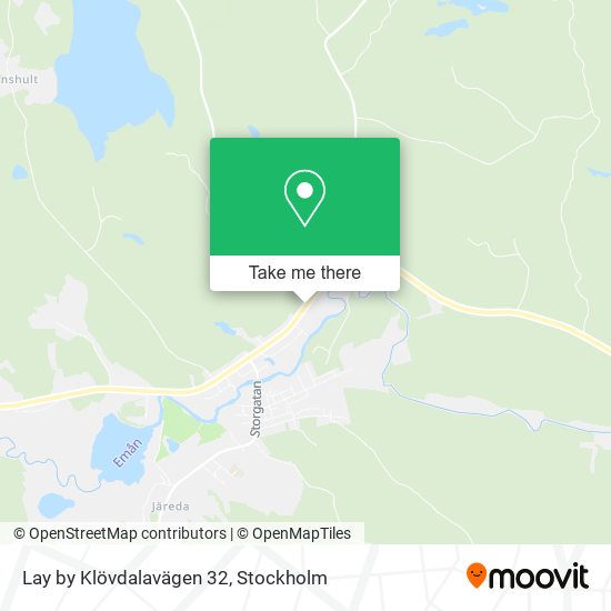 Lay by Klövdalavägen 32 map