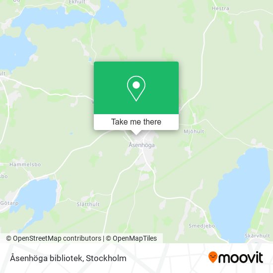 Åsenhöga bibliotek map