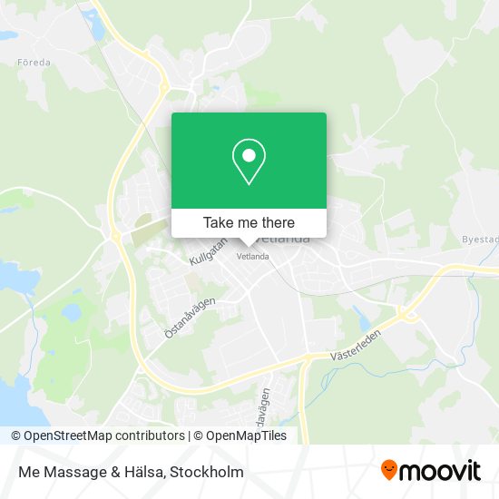 Me Massage & Hälsa map