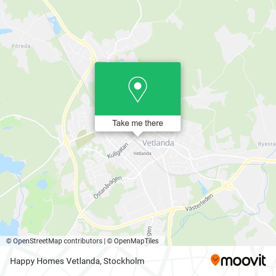 Happy Homes Vetlanda map