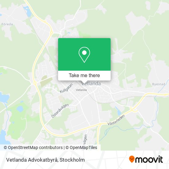 Vetlanda Advokatbyrå map