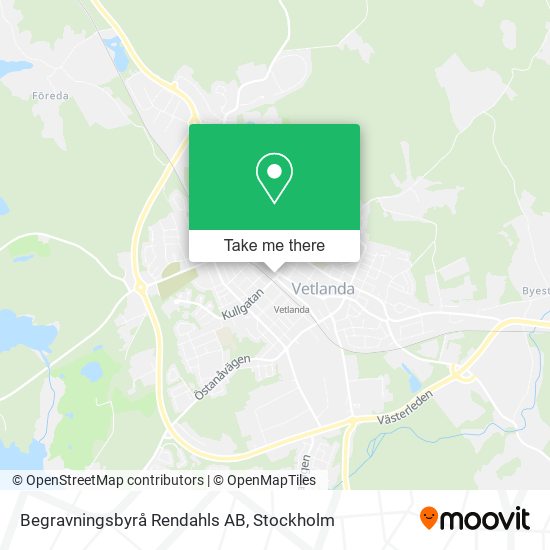 Begravningsbyrå Rendahls AB map