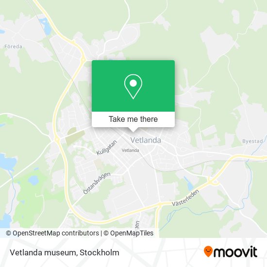 Vetlanda museum map