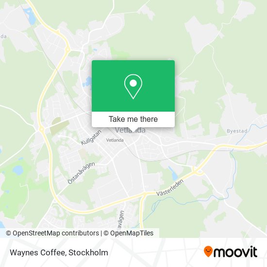 Waynes Coffee map