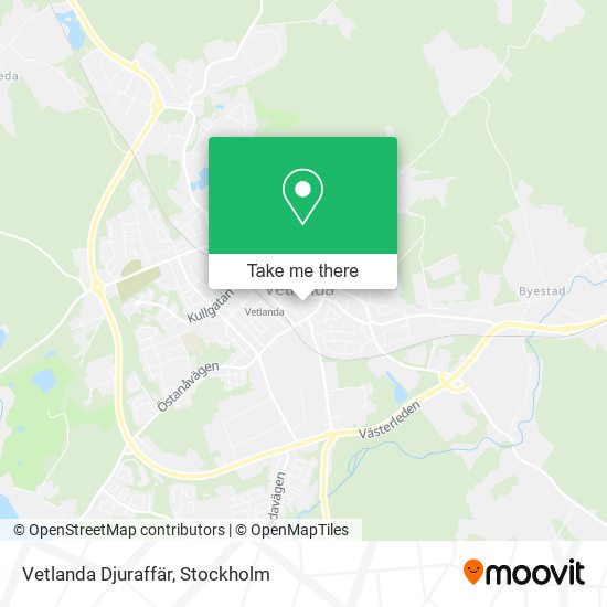 Vetlanda Djuraffär map