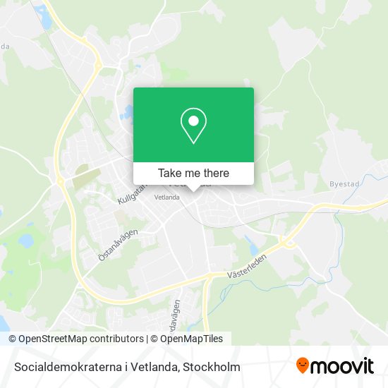 Socialdemokraterna i Vetlanda map