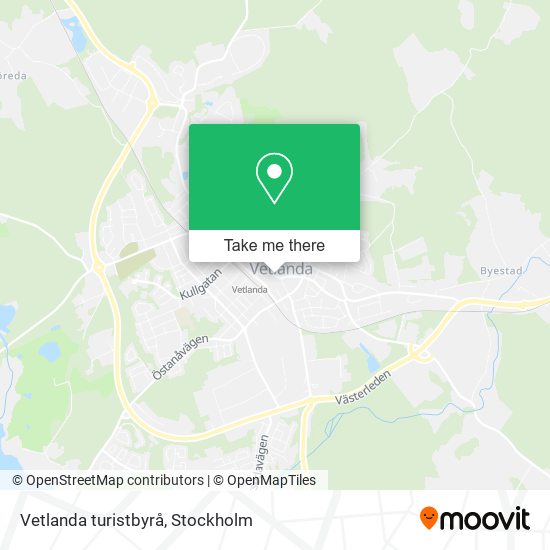 Vetlanda turistbyrå map