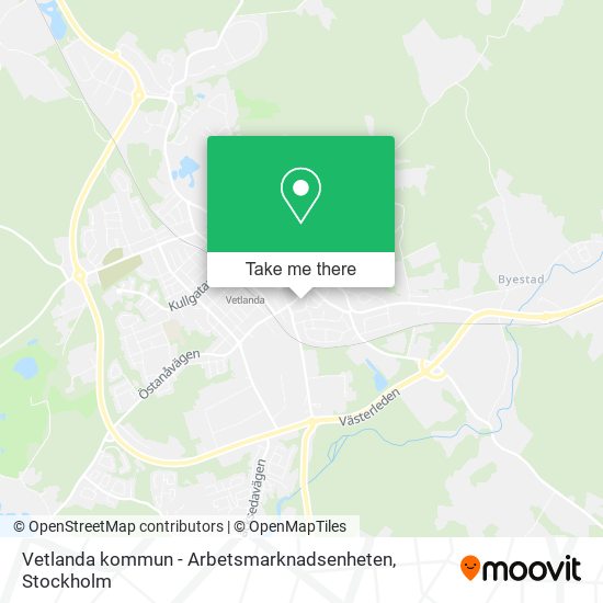 Vetlanda kommun - Arbetsmarknadsenheten map