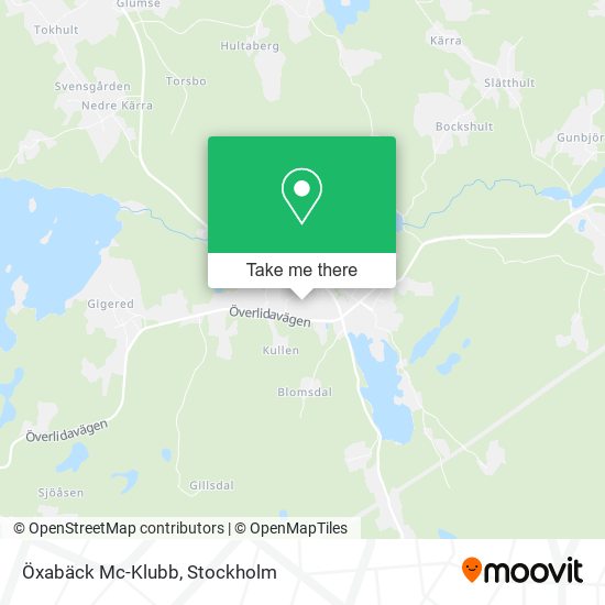 Öxabäck Mc-Klubb map