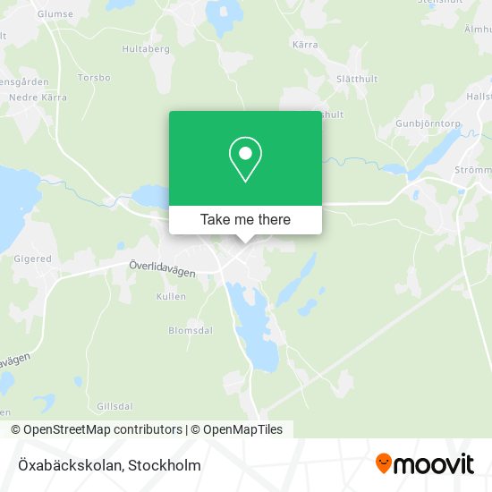Öxabäckskolan map