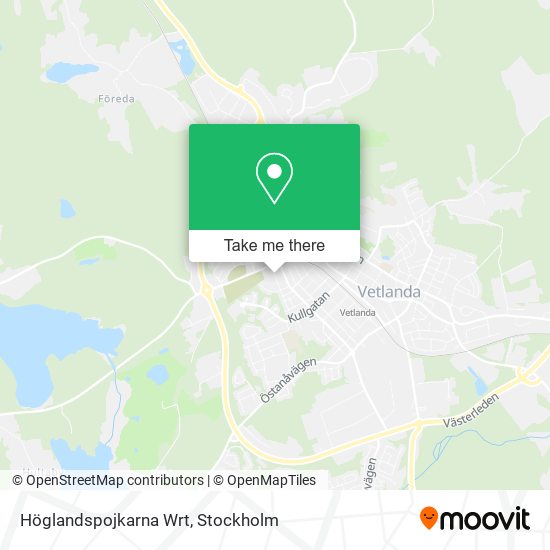 Höglandspojkarna Wrt map