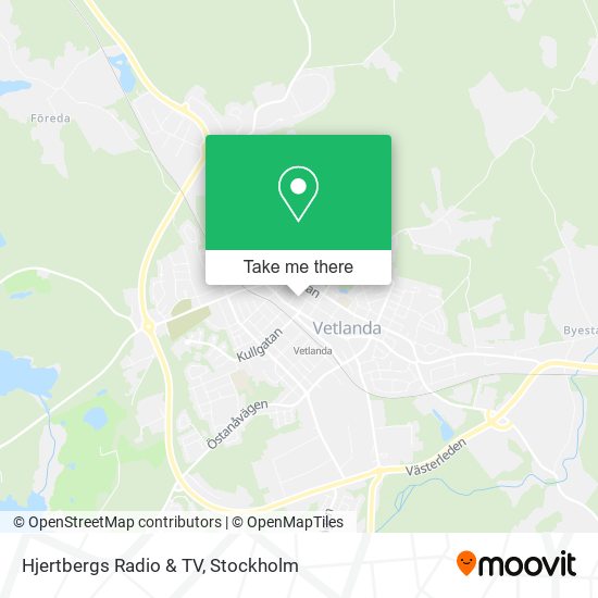 Hjertbergs Radio & TV map